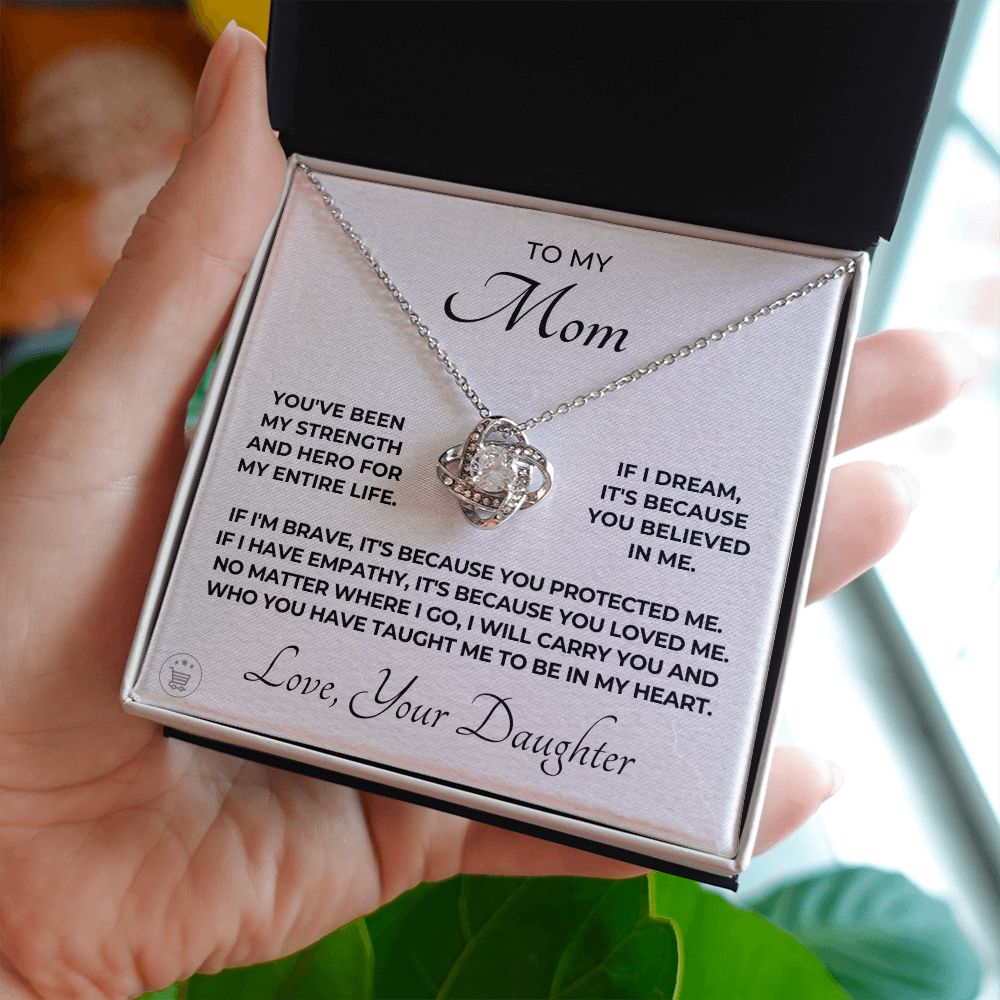 Gift For Mom | Because Of You Necklace 0658T1