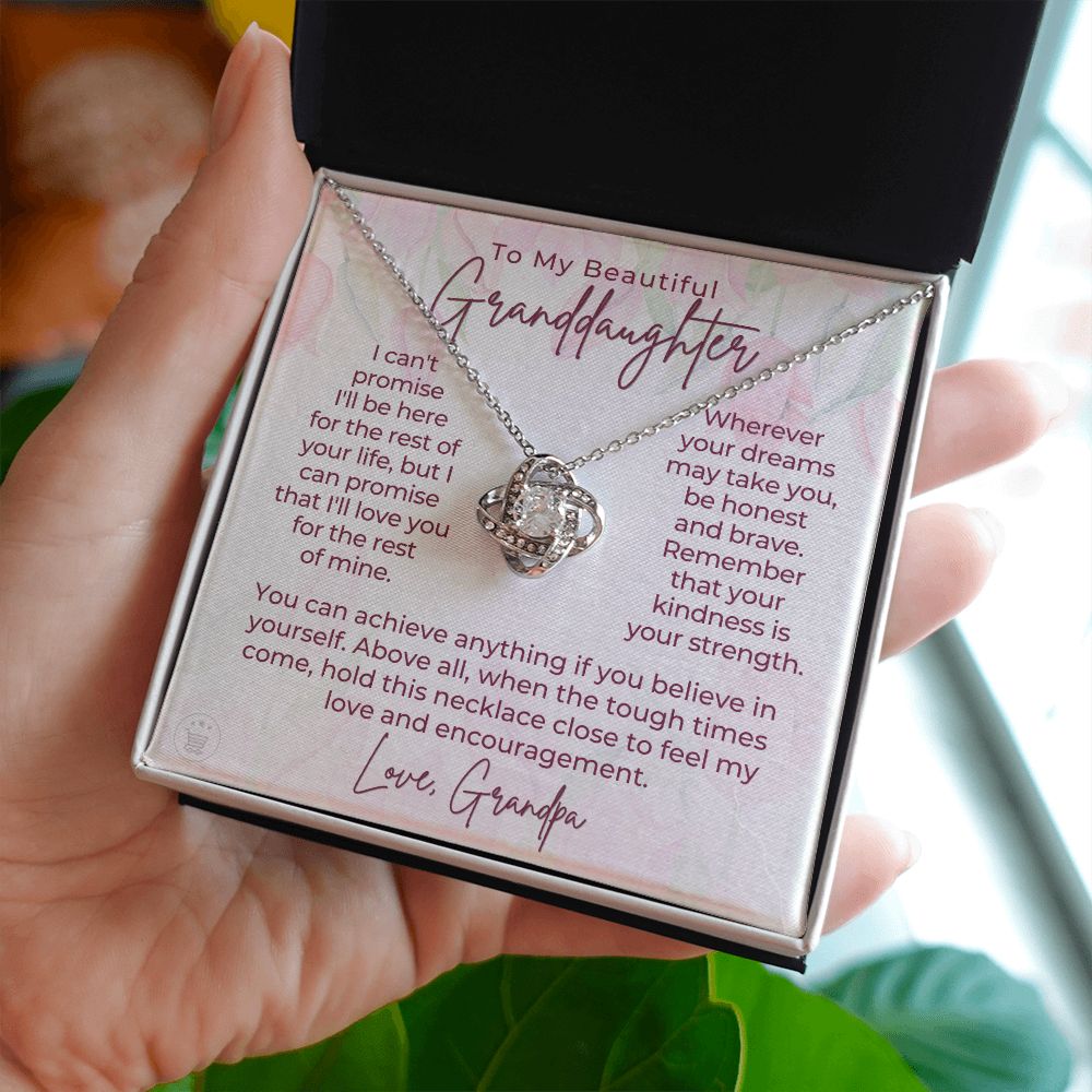 Granddaughter Gift From Grandpa | My Promise Necklace 0690T10