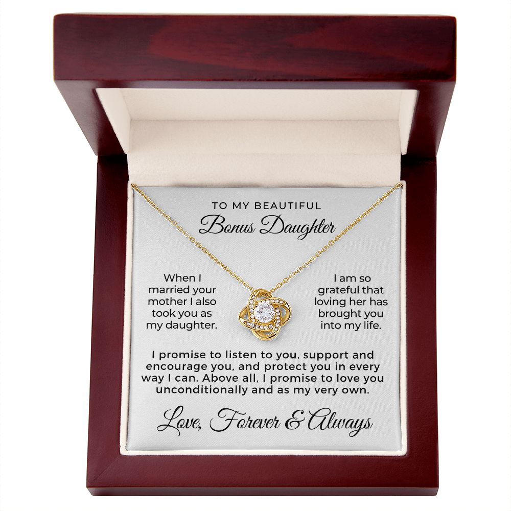 Stepdaughter Gift From Dad | Promise Necklace 0717T2