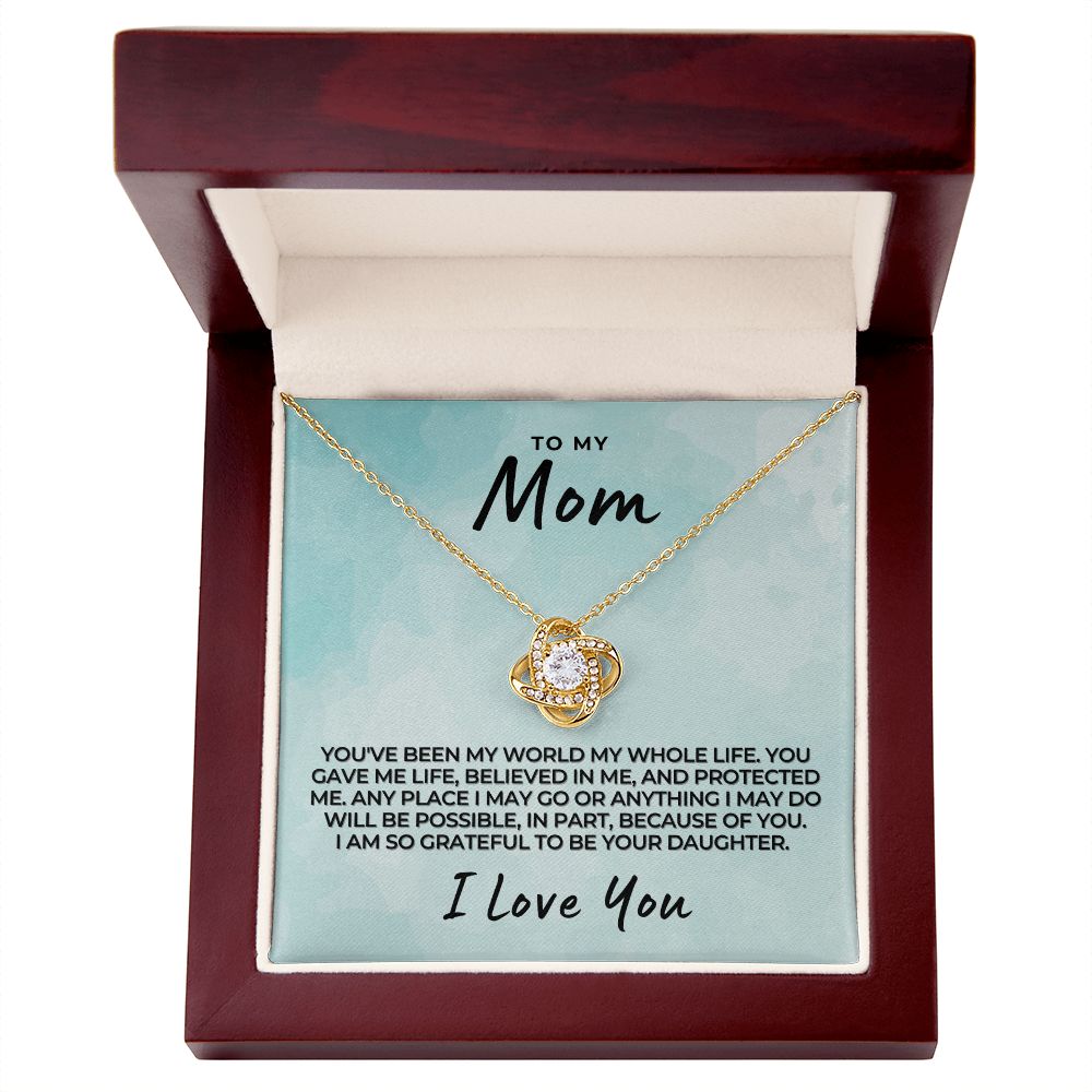 Gift For Mom | My World Necklace 0659T9