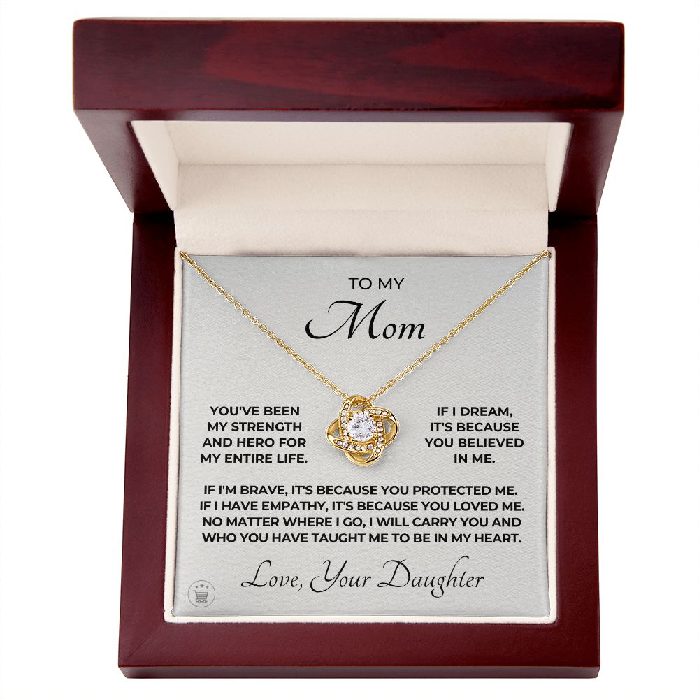 Gift For Mom | Because Of You Necklace 0658T1