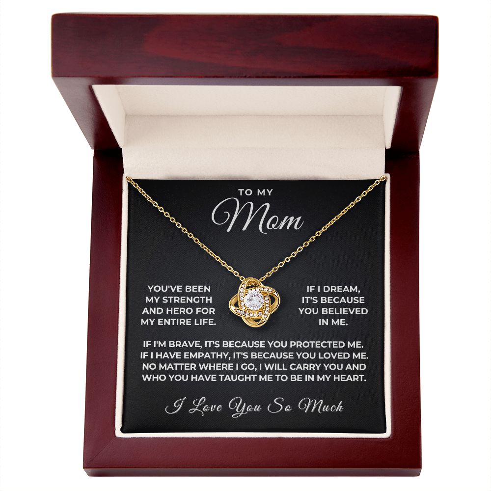 Gift For Mom | Because Of You Necklace 0657T4