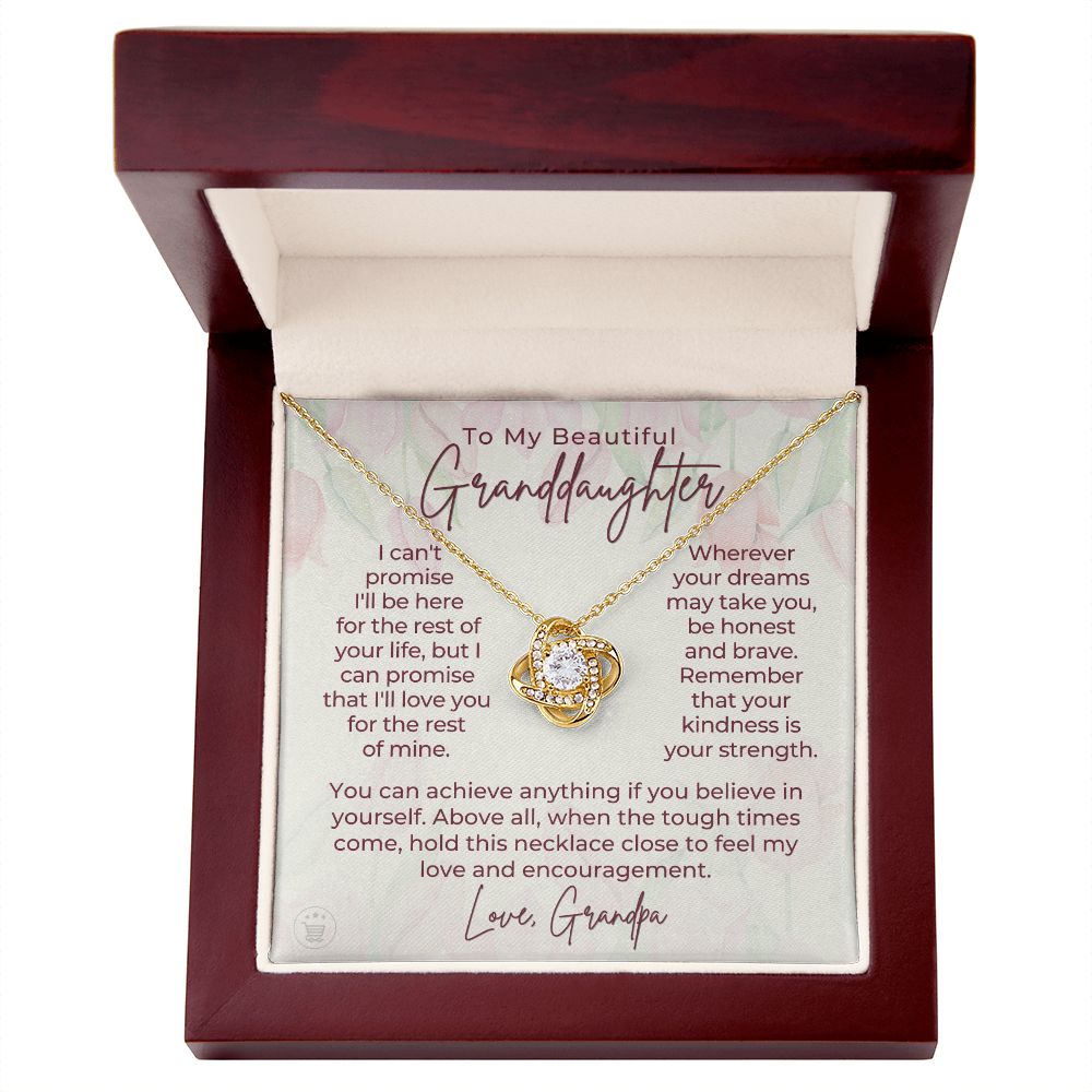 Granddaughter Gift From Grandpa | My Promise Necklace 0690T10