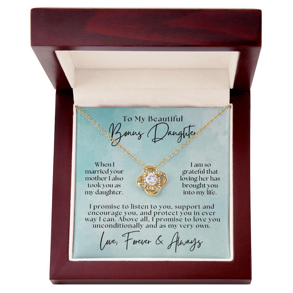 Stepdaughter Gift From Dad | Promise Necklace 0717T9