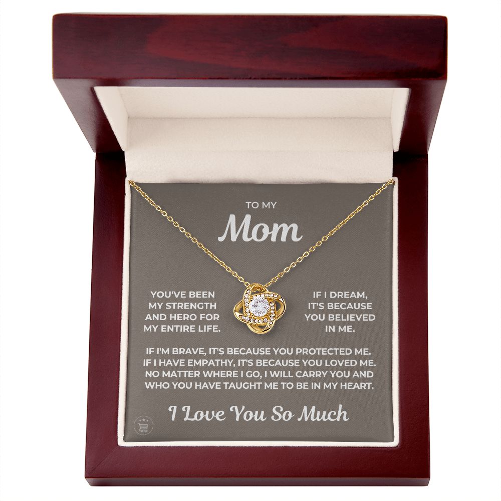 Gift For Mom | Because Of You Necklace 0657T2