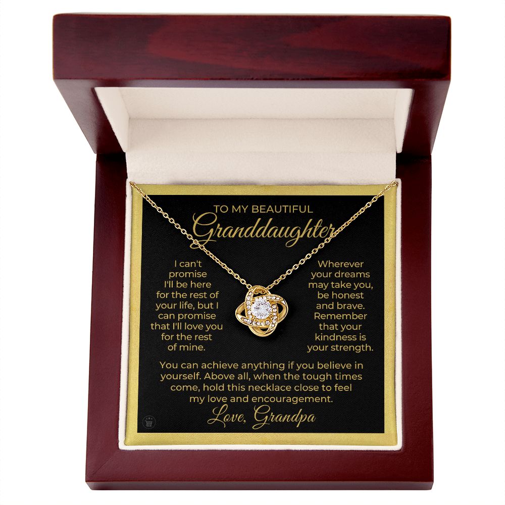 Granddaughter Gift From Grandpa | My Promise Necklace 0690T15
