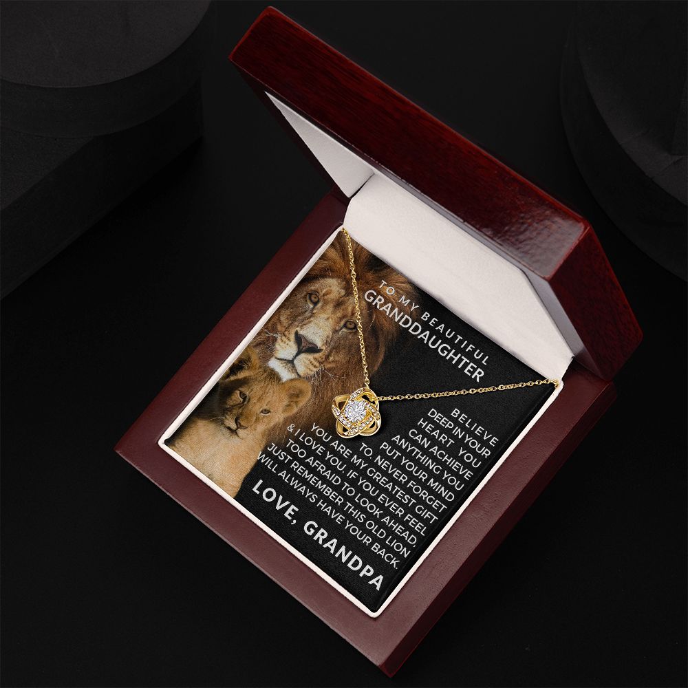 Granddaughter Gift From Grandpa | Greatest Gift Necklace 0708T2
