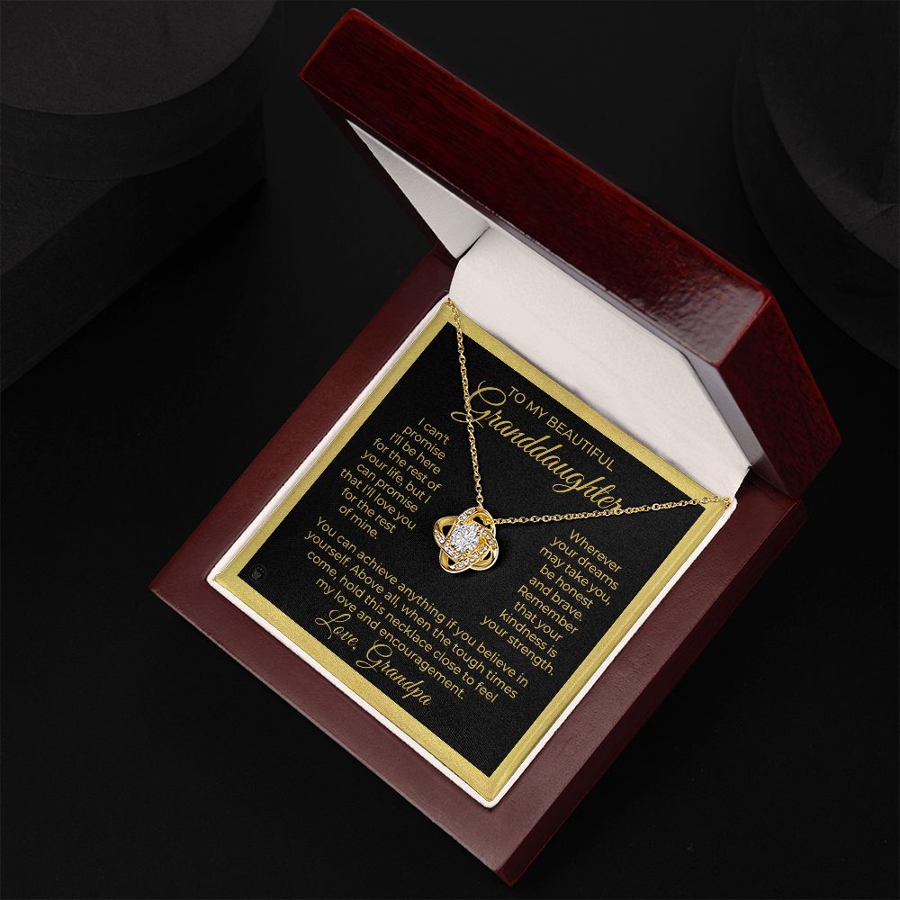 Granddaughter Gift From Grandpa | My Promise Necklace 0690T15