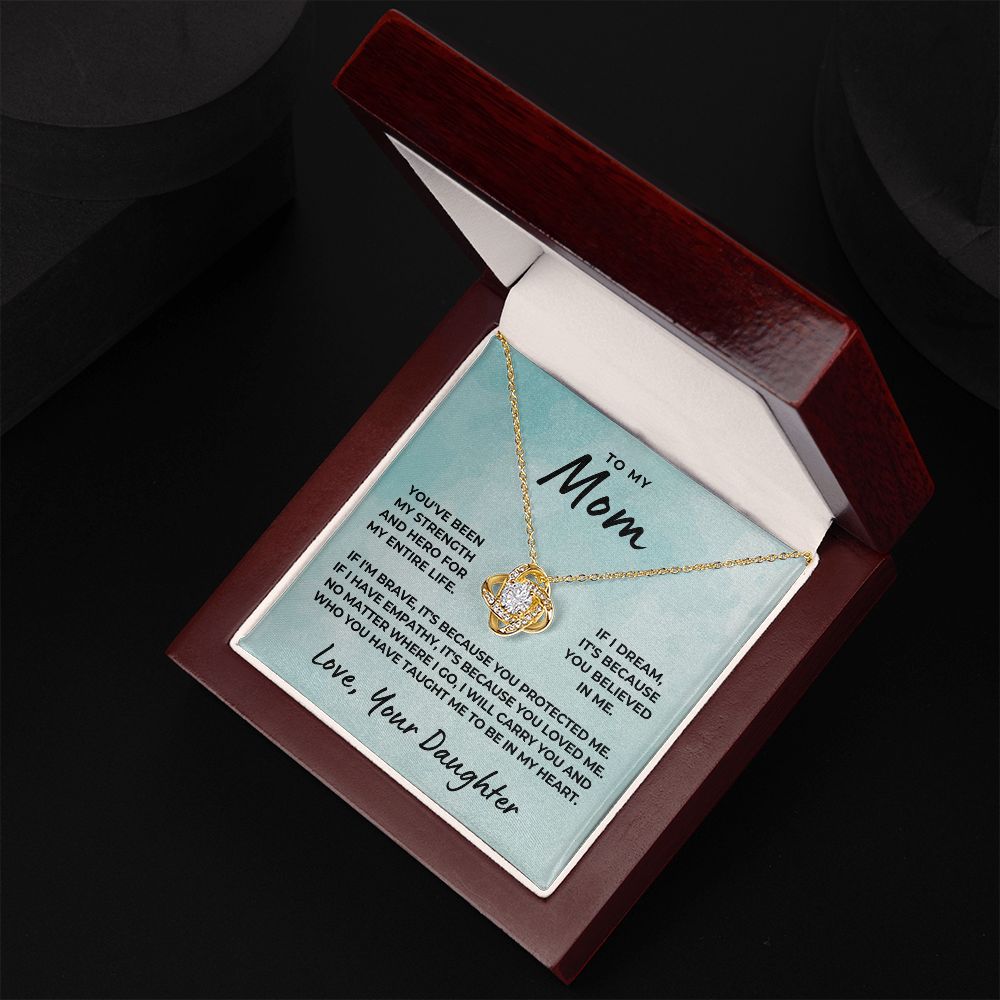 Gift For Mom | Because Of You Necklace 0658T9