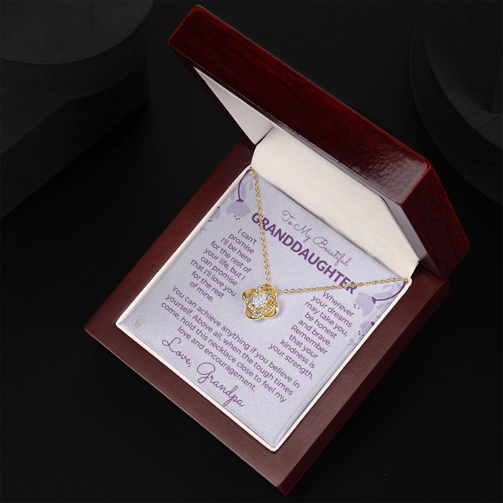 Granddaughter Gift From Grandpa  | My Promise Necklace 0690T7