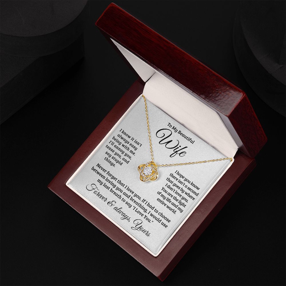 Gift For Wife | Never Forget That I Love You Necklace 0741T1L