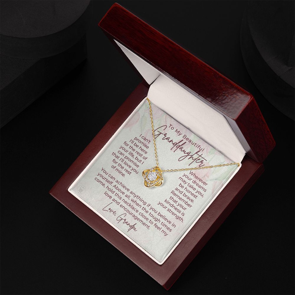 Granddaughter Gift From Grandpa | My Promise Necklace 0690T10