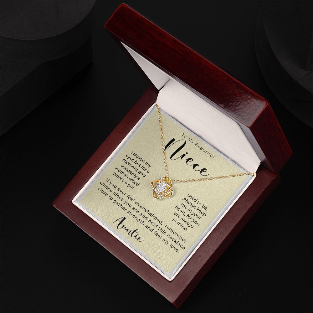 Niece Gift From Aunt | In My Heart Necklace 0631T19