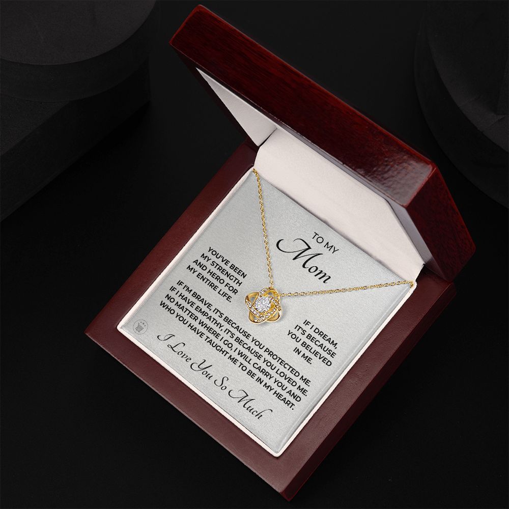 Gift For Mom | Because Of You Necklace 0657T1