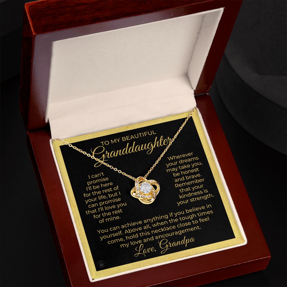 Granddaughter Gift From Grandpa | My Promise Necklace 0690T15