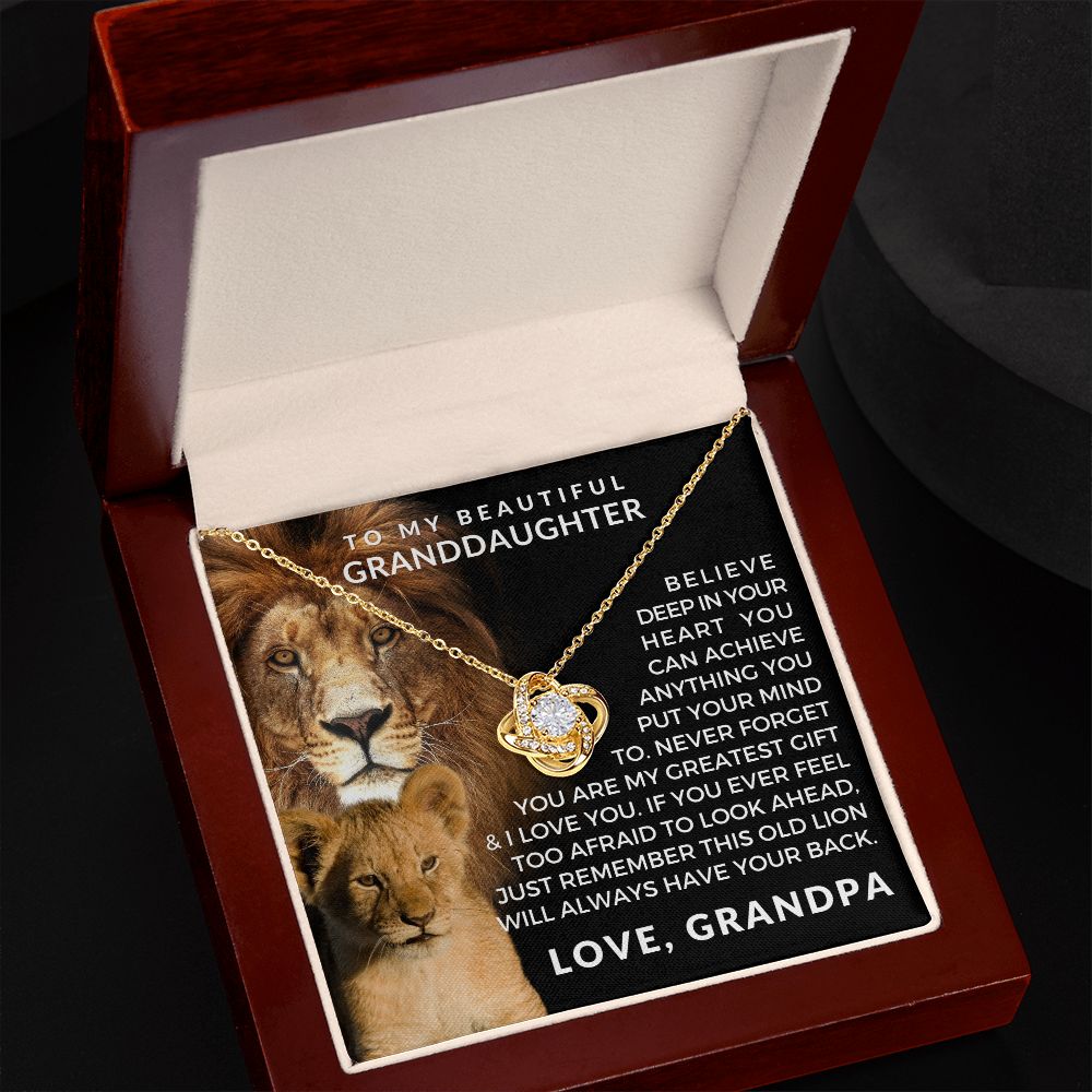 Granddaughter Gift From Grandpa | Greatest Gift Necklace 0708T2