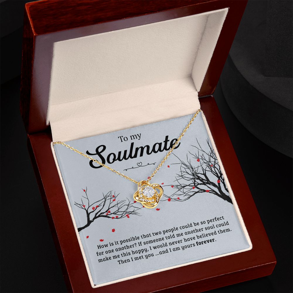My Soulmate | I am yours forever - Love Knot Necklace