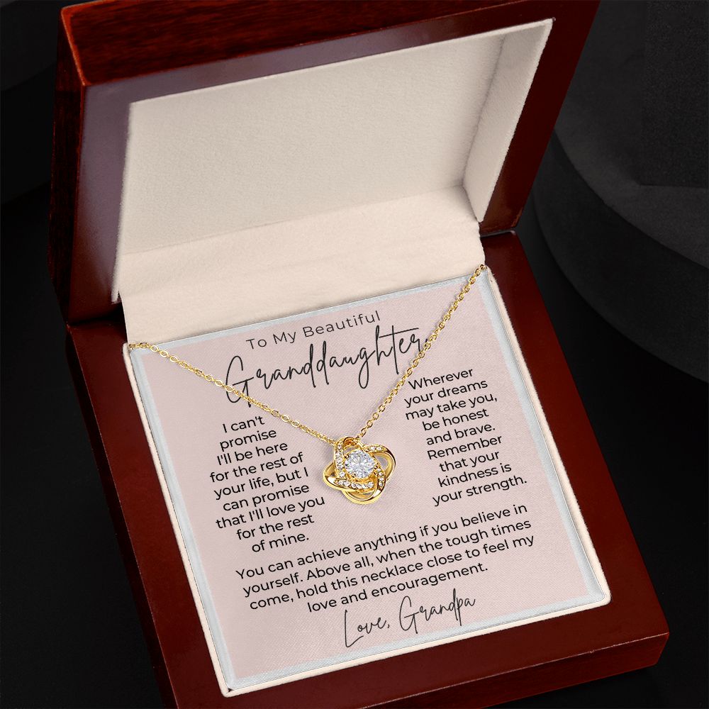 Granddaughter Gift From Grandpa | My Promise Necklace 0690T4