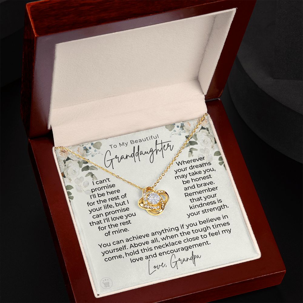 Granddaughter Gift From Grandpa  | My Promise Necklace 0690T9