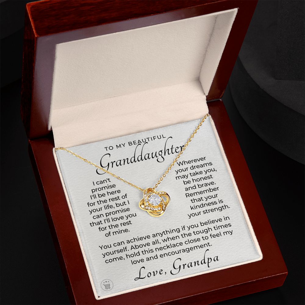 Granddaughter Gift From Grandpa  | My Promise Necklace 0690T8