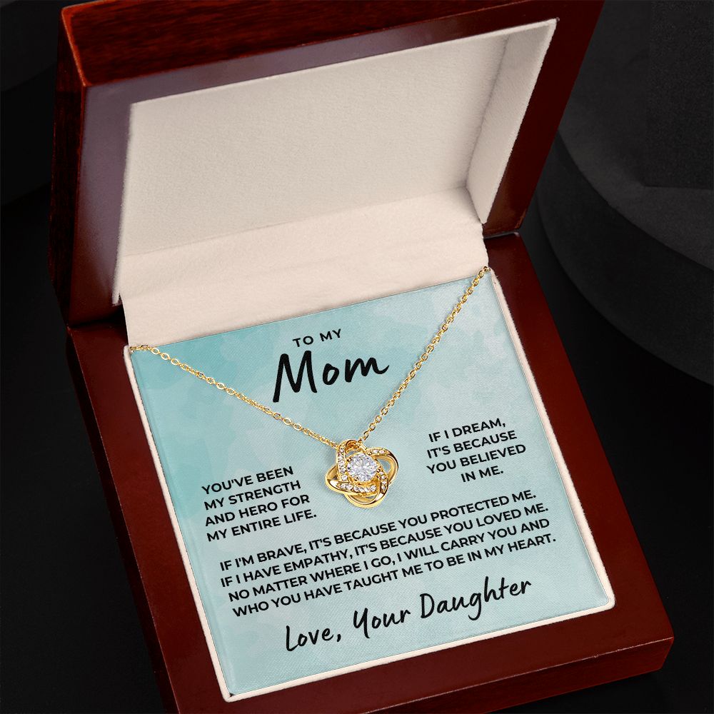 Gift For Mom | Because Of You Necklace 0658T9