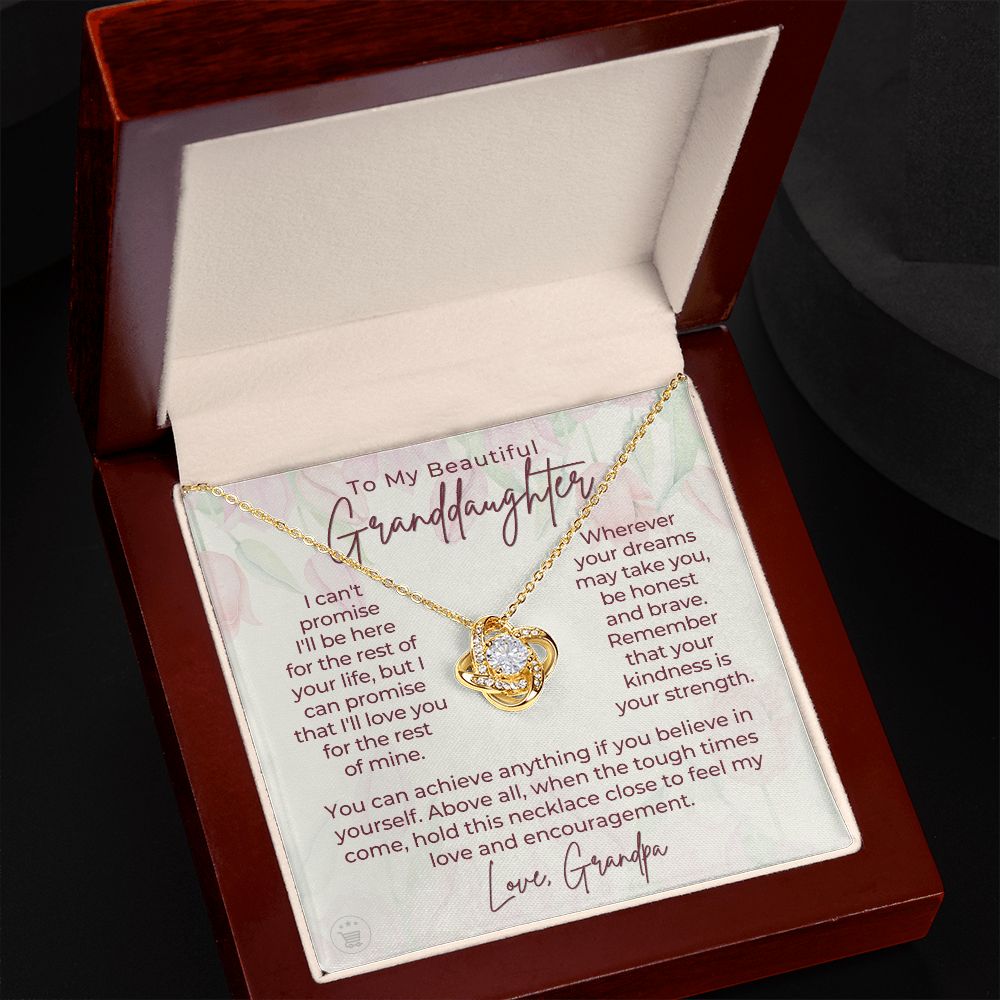 Granddaughter Gift From Grandpa | My Promise Necklace 0690T10