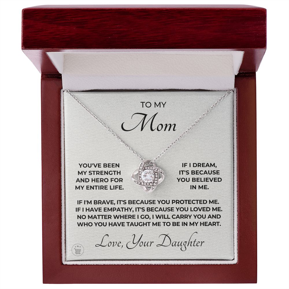 Gift For Mom | Because Of You Necklace 0658T1