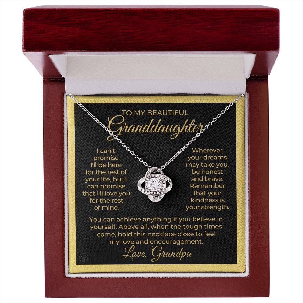 Granddaughter Gift From Grandpa | My Promise Necklace 0690T15