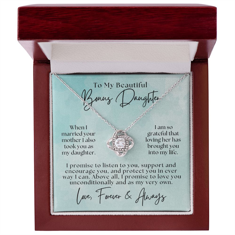 Stepdaughter Gift From Dad | Promise Necklace 0717T9