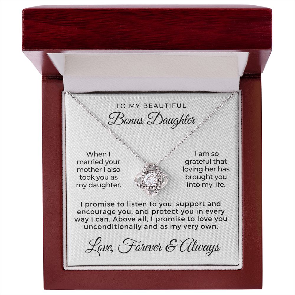 Stepdaughter Gift From Dad | Promise Necklace 0717T2