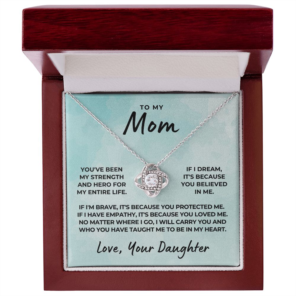 Gift For Mom | Because Of You Necklace 0658T9
