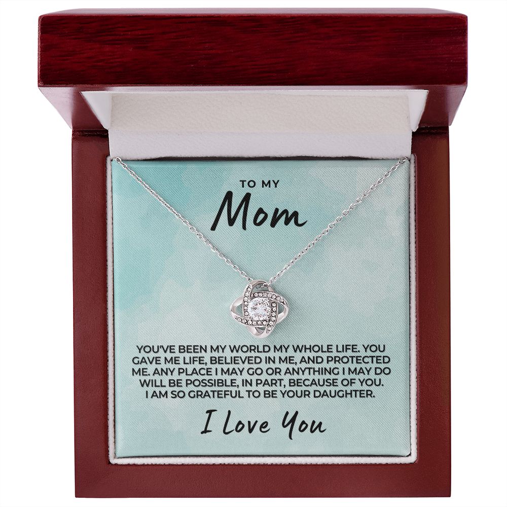 Gift For Mom | My World Necklace 0659T9