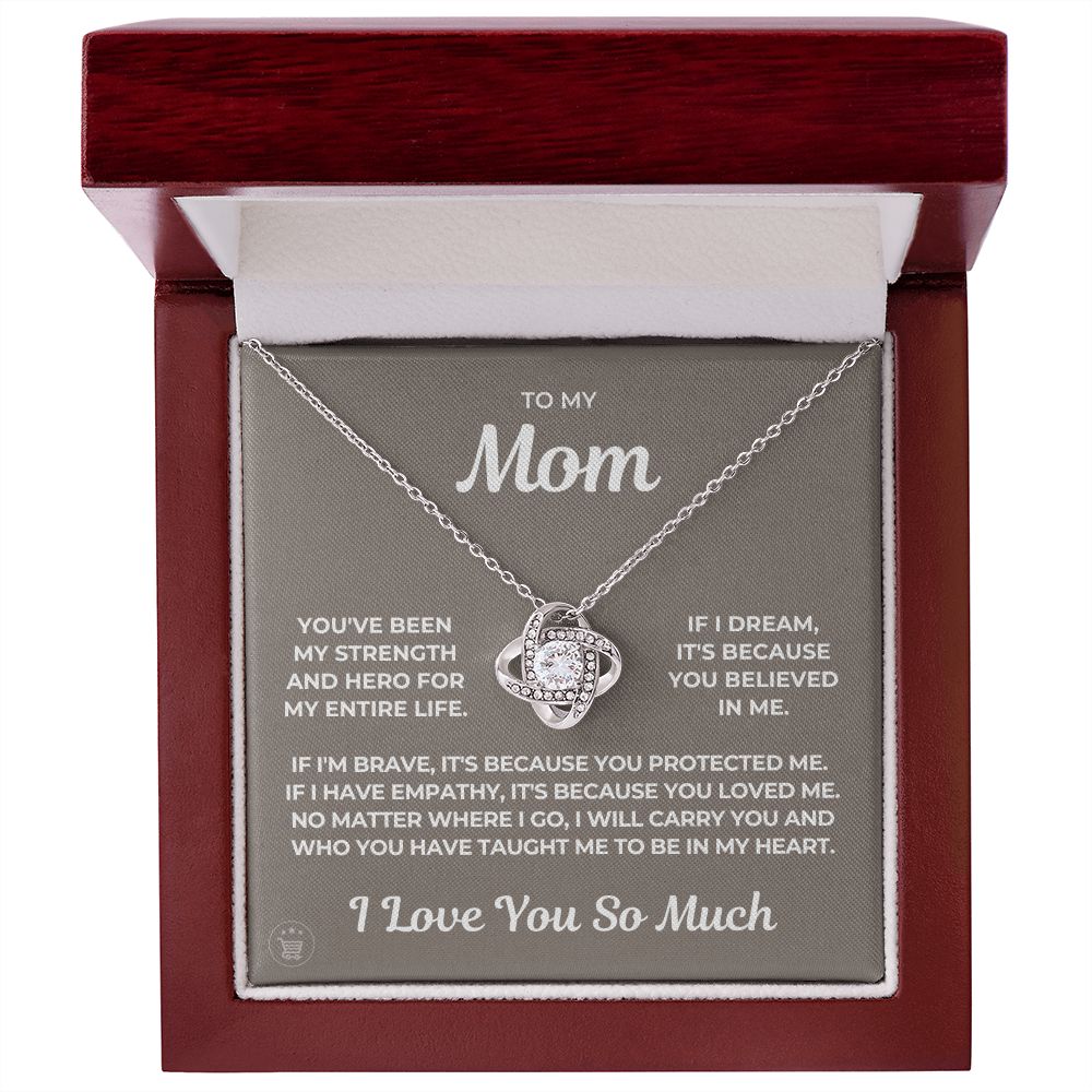 Gift For Mom | Because Of You Necklace 0657T2
