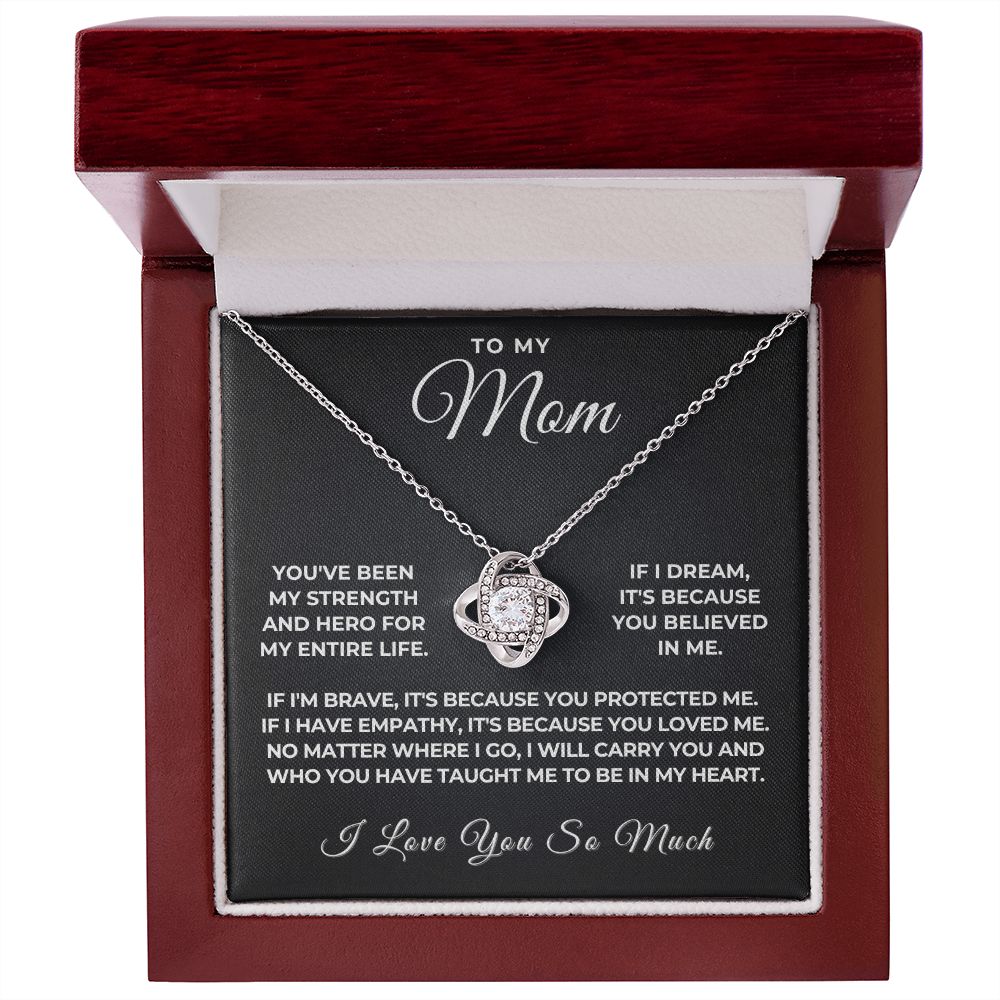 Gift For Mom | Because Of You Necklace 0657T4