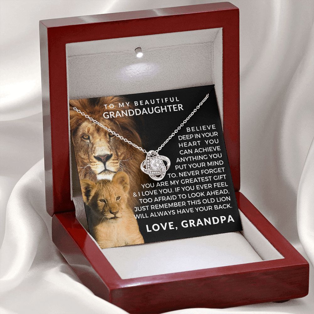 Granddaughter Gift From Grandpa | Greatest Gift Necklace 0708T2