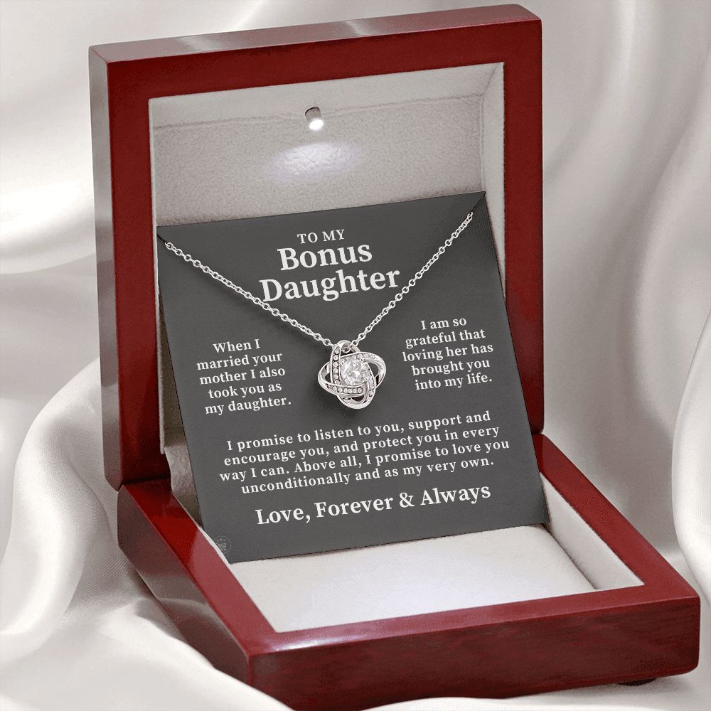 Stepdaughter Gift From Dad | Promise Necklace 0717T6