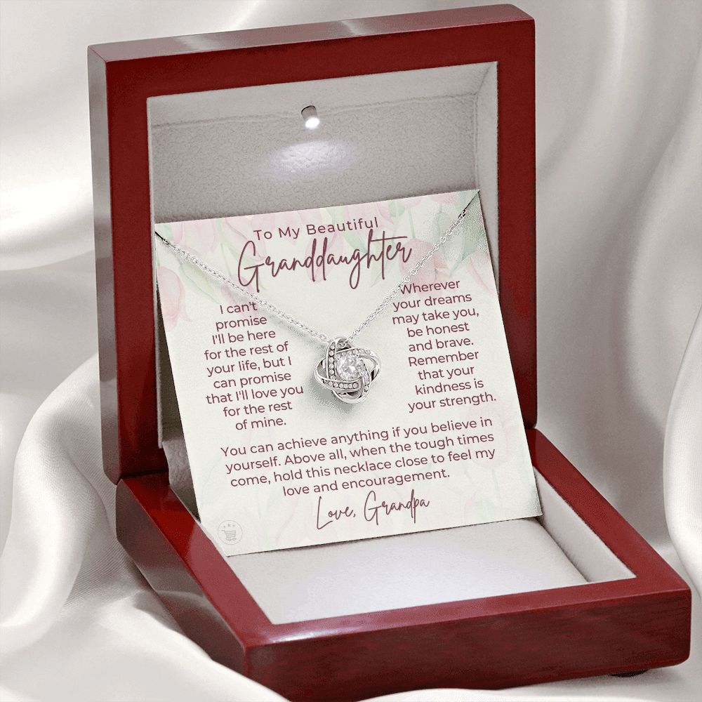 Granddaughter Gift From Grandpa | My Promise Necklace 0690T10