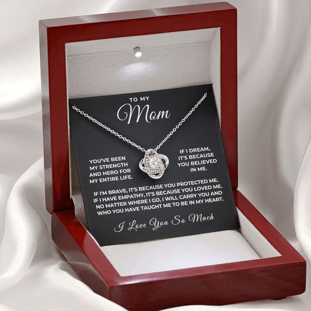 Gift For Mom | Because Of You Necklace 0657T4