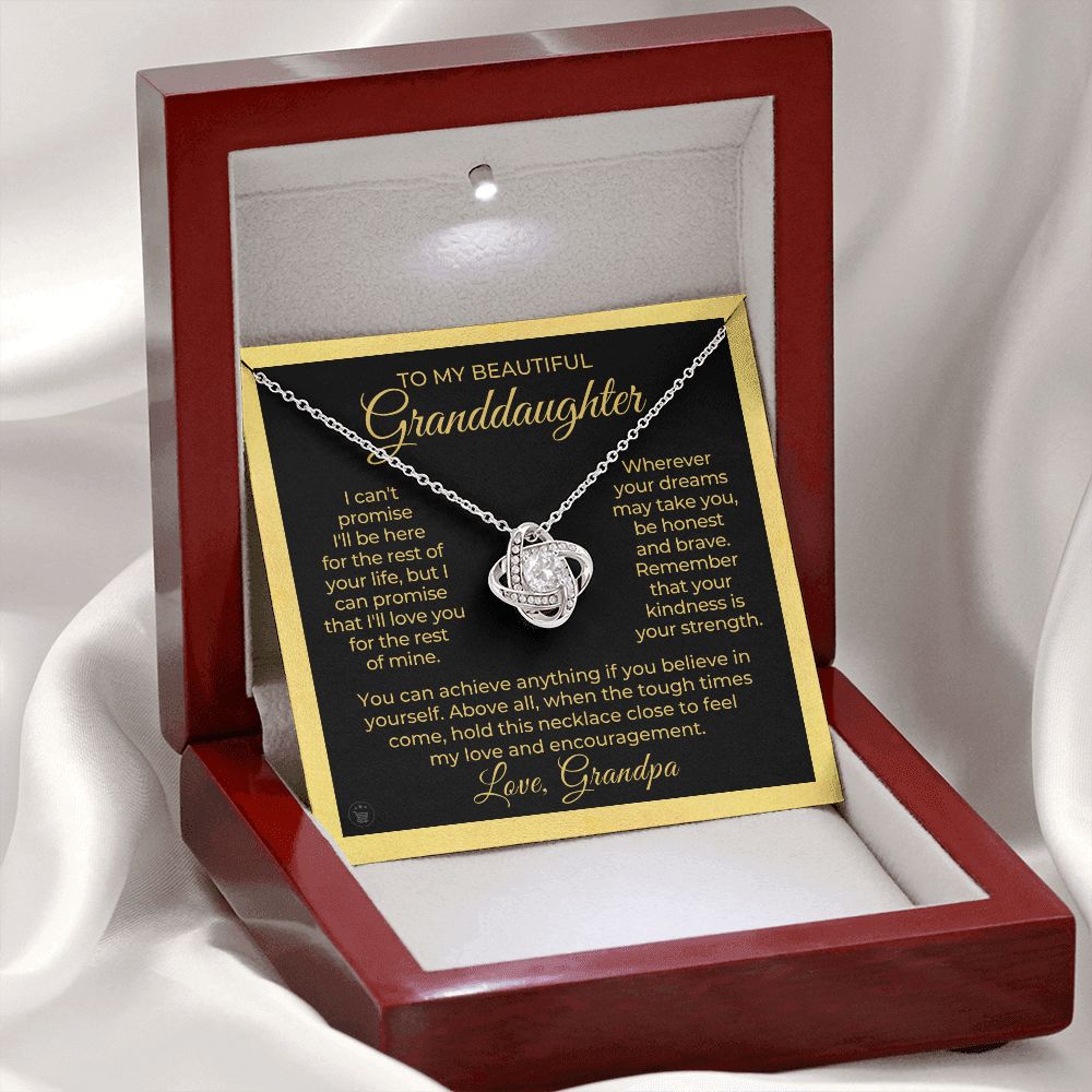 Granddaughter Gift From Grandpa | My Promise Necklace 0690T15