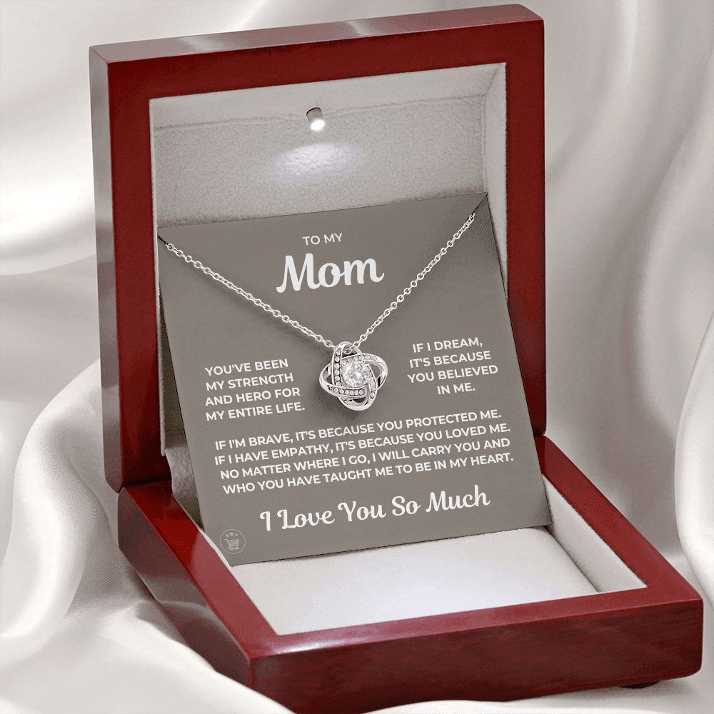 Gift For Mom | Because Of You Necklace 0657T2