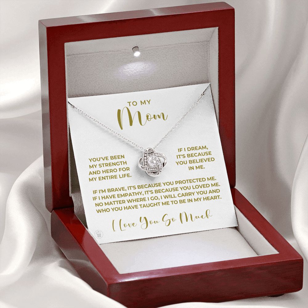 Gift For Mom | Because Of You Necklace 0657T5