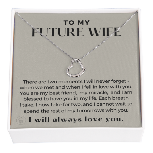 Future Wife, Future Mrs. Gift | Each Breath Necklace 0542T3