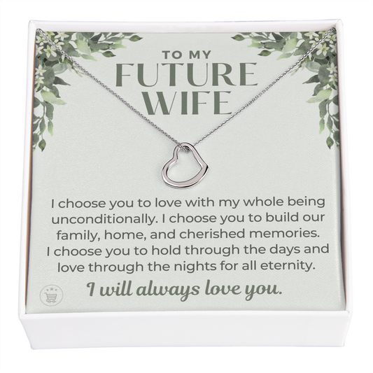 Future Wife, Future Mrs. Gift | I Choose Necklace 0543T5