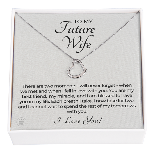 Future Wife, Future Mrs. Gift | Each Breath Necklace 0542T1