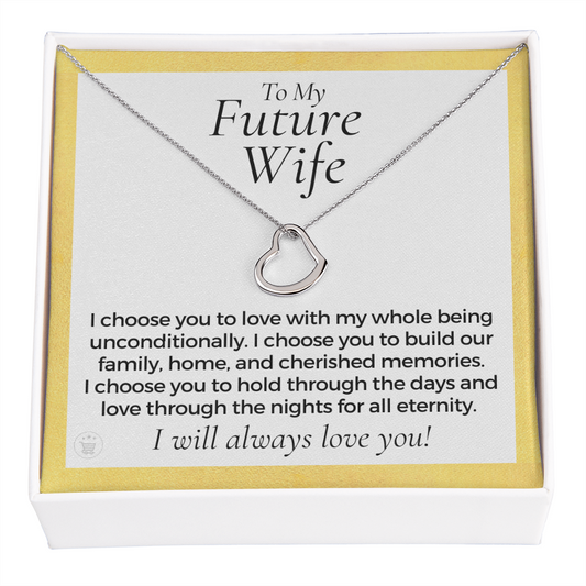 Future Wife, Future Mrs. Gift | I Choose Necklace 0543T7