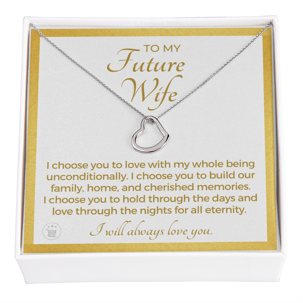 Future Wife, Future Mrs. Gift | I Choose Necklace 0543T4