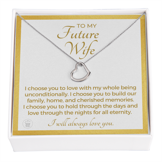 Future Wife, Future Mrs. Gift | I Choose Necklace 0543T4