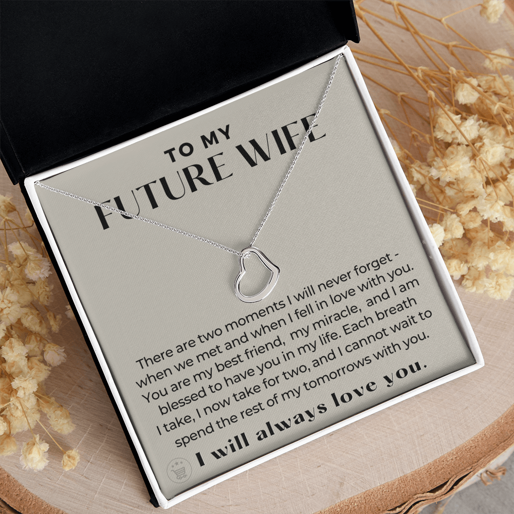 Future Wife, Future Mrs. Gift | Each Breath Necklace 0542T3