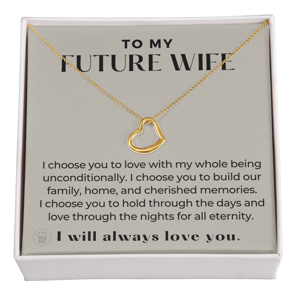 Future Wife, Future Mrs. Gift | I Choose Necklace 0543T3
