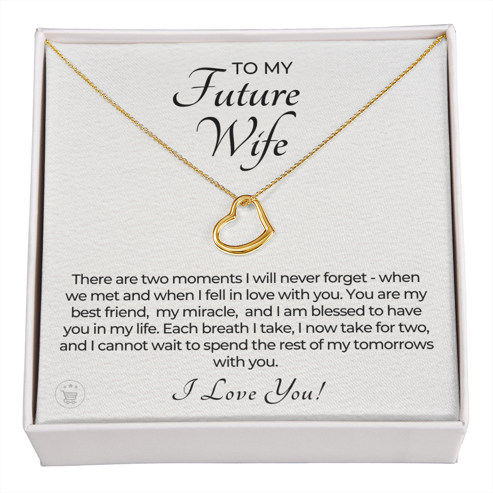 Future Wife, Future Mrs. Gift | Each Breath Necklace 0542T1